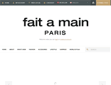 Tablet Screenshot of faitamain.com